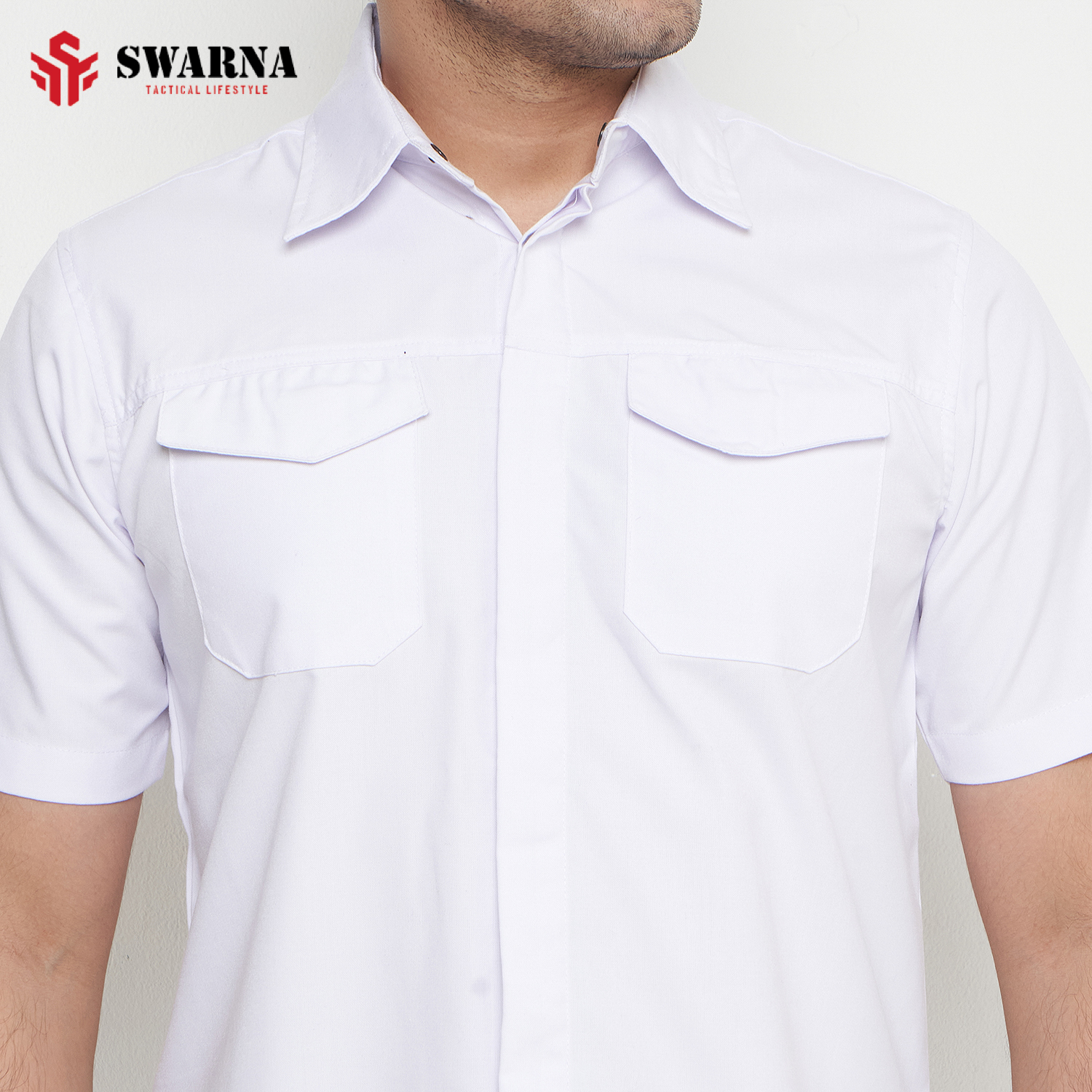 VANQUISH SHIRT SHORT WHITE L